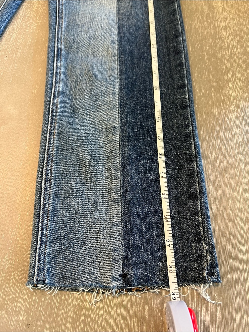 Risen Jeans High-Rise Two-Tone Blue Women's denim Jeans size 9/29 - Picture 10 of 13